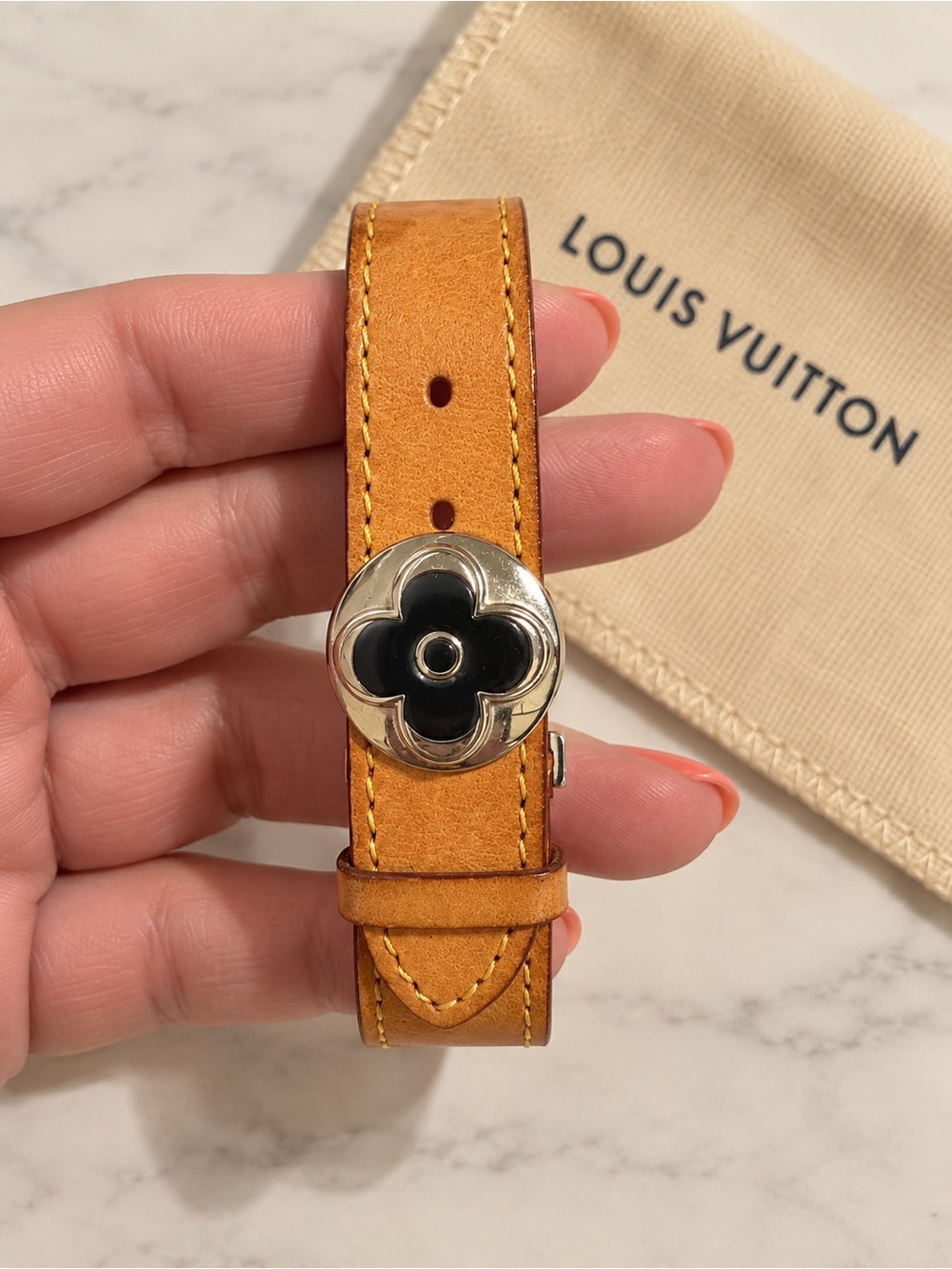 Louis Vuitton Vachetta Monogram Wish Bracelet